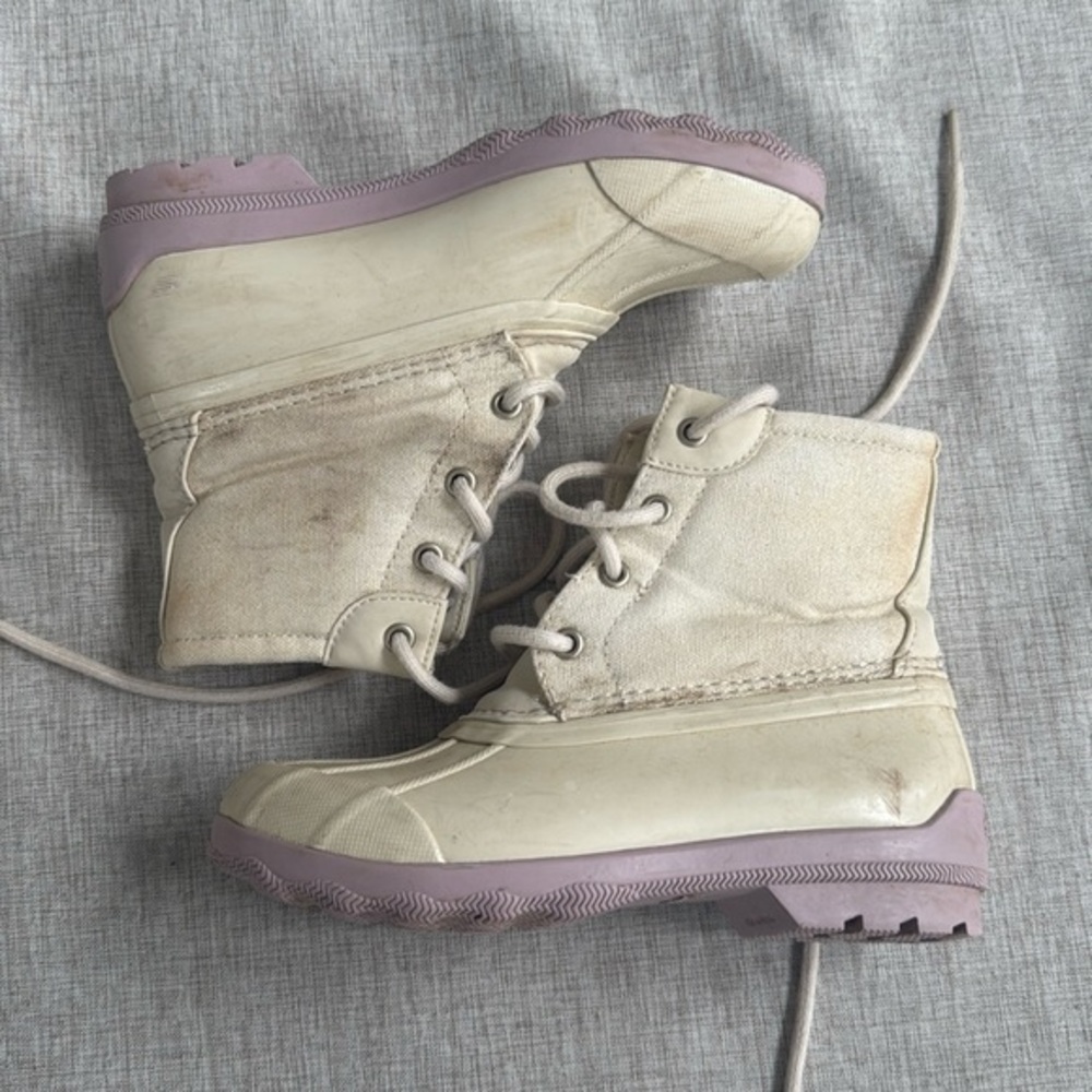Sperry Youth Duck Boots Waterproof sparkle size‎ 13 little girls rain